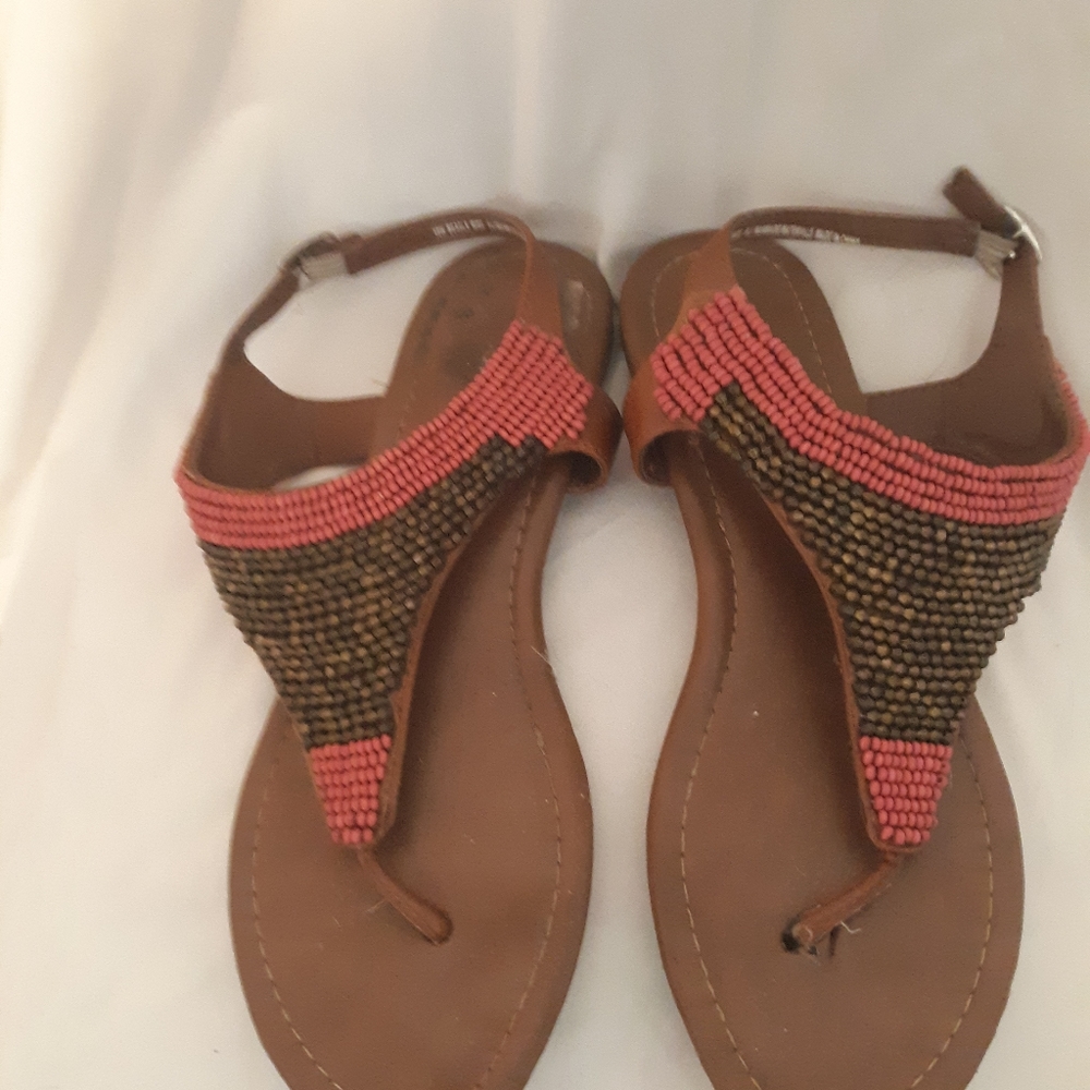 Beaded sandals size 10 w
